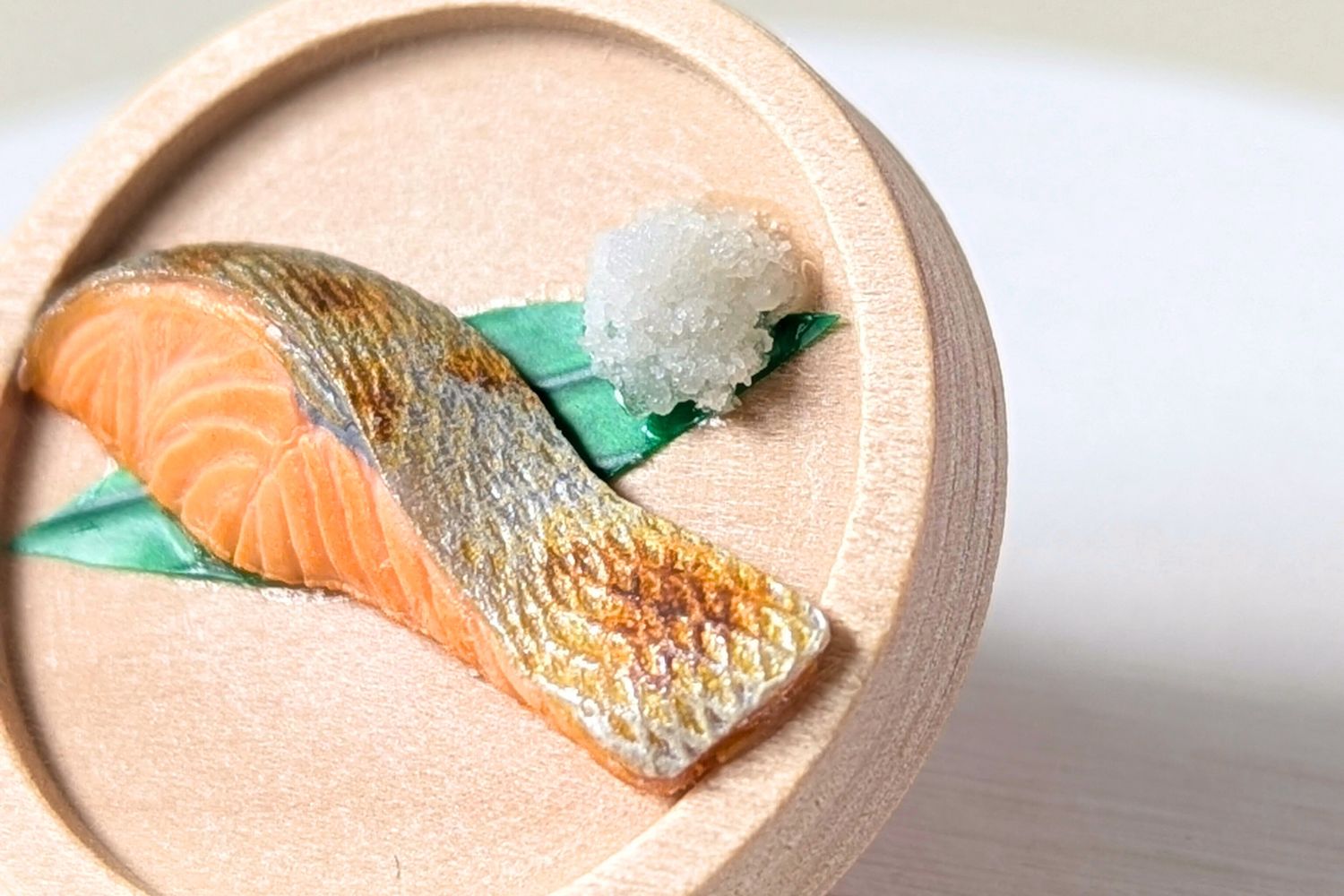 【リールキーホルダー】鮭の塩焼き